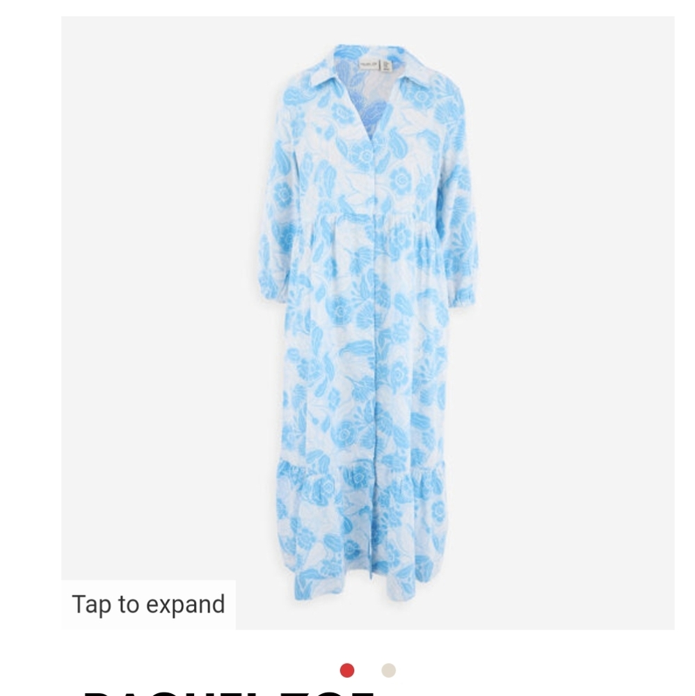 Rachel Zoe Blue Floral Dress Nwt